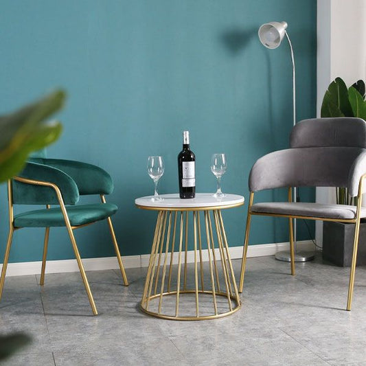 20,47 "tavolo da divano in metallo in metallo in stile tavolo da divano tondo in metallo alto