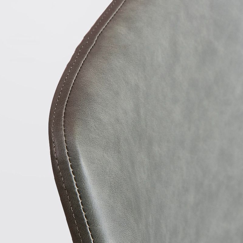 Sillas de comedor de cuero industrial sólidos laterales laterales para la cocina