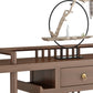 Mesa de consola de 30.71 pulgadas de altura Mesa de acento de madera maciza con estante