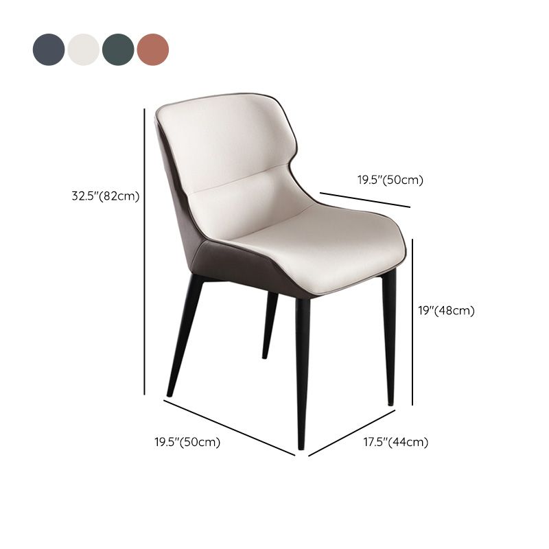 Upholstered Armless Dining Chair Modern Indoor-Outdoor Chair Clearhalo 'Dining Chairs' 'Dining Tables & Seating' 'dining_chair' 'furn' 'furn_dining_chair' 'Furniture' 'Kitchen & Dining Furniture' 1200x1200_eea585a8-928c-4d4d-bdfd-010d613e0442