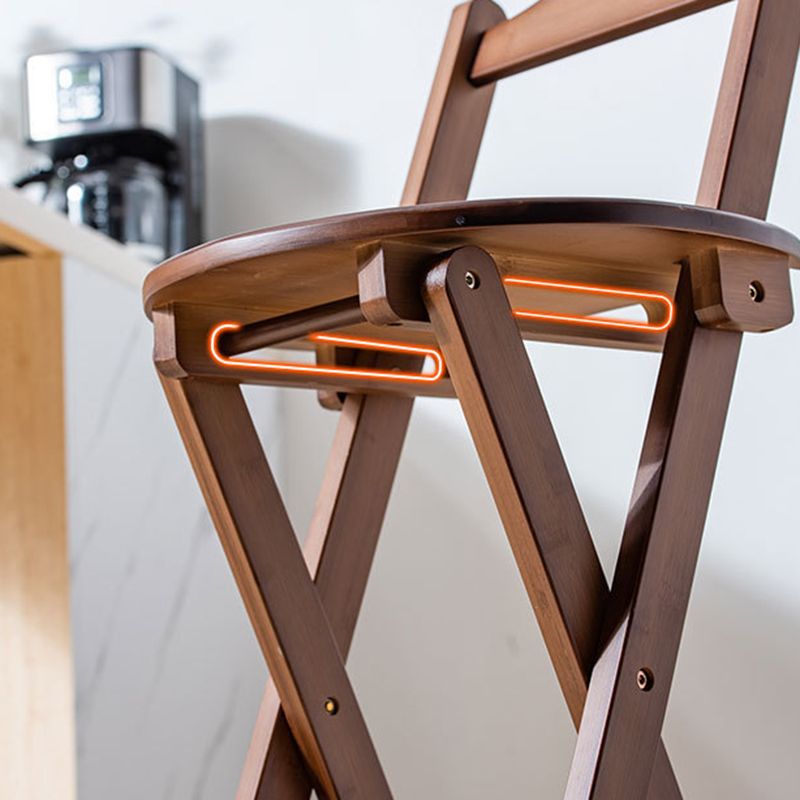 Nordic Style Armless Wood Barstools Folding Counter Stools 1 Piece Clearhalo 'Bar Furniture' 'Bar Stools' 'bar_stools' 'furn' 'furn_bar_stools' 'furniture_bar_stools' 'Kitchen & Dining Furniture' 'kitchen&dining_furn' 'kitchen' 'kitchen_furn' Furniture' 1200x1200_eea640e8-aca6-4db7-90de-2b02b09dd9ee