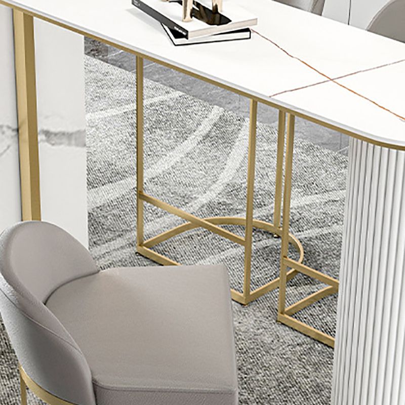 Stone Bar Table Modern Style Bistro Pub Table for Dining Room Clearhalo 'Bar Furniture' 'Bar Tables' 'bar_tables' 'furn' 'furn_bar_tables' 'Furniture' 'Kitchen & Dining Furniture' 1200x1200_eea7d2fe-f2fb-4e62-ac60-7a75eac817f1