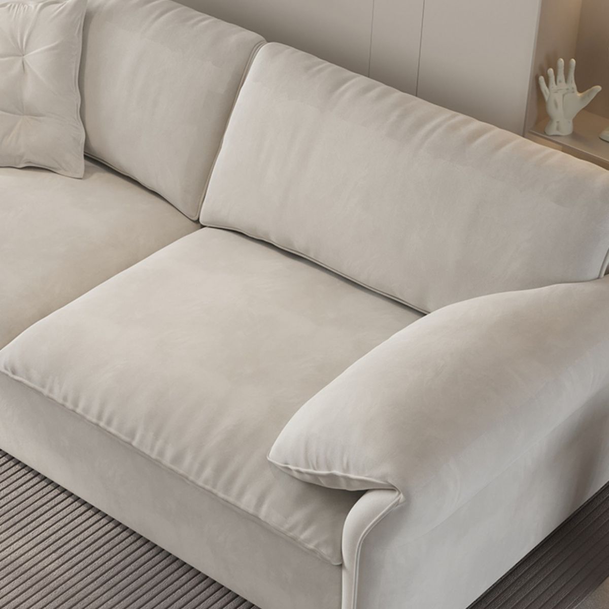 35 "divano scandinavo largo cuscino bianco futon incluso divano dormiente