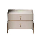 Leather Nightstand with 4 Legs Glam Night Table with Drawers Clearhalo 'Bedroom Furniture' 'furn' 'furn_night_stand' 'Furniture' 'night_stand' 'Nightstands' 1200x1200_eea96003-3214-44cc-93bc-aafa0dad5c00