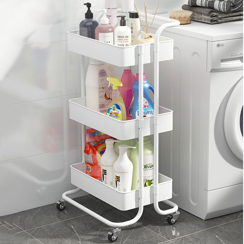 Metal Frame Open Etagere Bookshelf Contemporary Vertical Bookcase with Caster Wheels Clearhalo 'Bookcases' 'furn' 'furn_bookcases' 'Furniture' 'Office Furniture' 1200x1200_eea9c979-aa17-4d20-9844-a4655e3c254d