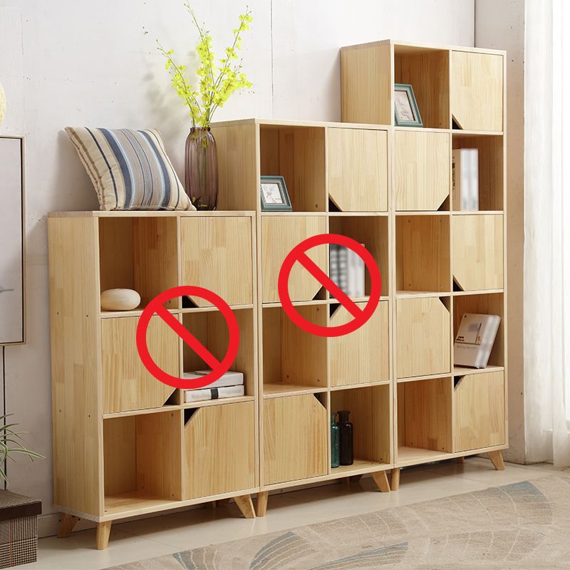 Natural Cube Bookshelf Contemporary Pine Wood Shelf for Home Office Clearhalo 'Bookcases' 'furn' 'furn_bookcases' 'Furniture' 'furniture_bookcases' 'kitchen' 'kitchen_bookcases' 'Living Room Furniture' 'Office Furniture' 1200x1200_eeaa2d73-7184-4cf9-afbb-a599b14f7d48