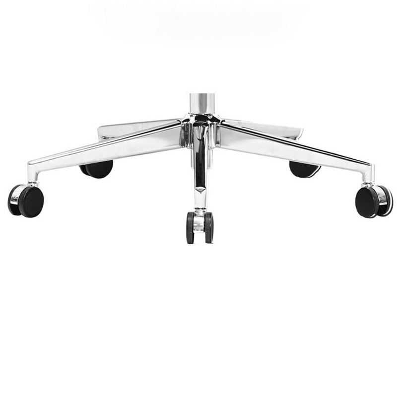 Silla de oficina de armas fija moderna Mecanismo de inclinación de cuero sin silla de escritorio angustiante