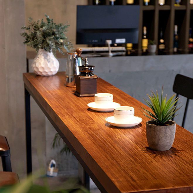 Industrial Bar Table Set 1/4/7/9 Pieces Solid Wood Pub Table Set for Indoor Clearhalo 'Bar Furniture' 'furn' 'furn_home_bar_bar_sets' 'Furniture' 'Home Bars & Bar Sets' 'home_bar_bar_sets' 'Kitchen & Dining Furniture' 1200x1200_eeace83e-6f0a-4723-8711-4db6dff93c22