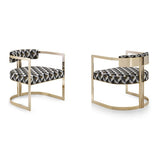 Silla de brazo tapizado silla de comedor de estilo moderno con patas de metal