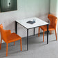 Industrial Style 4 Legs Furniture Stone Square Dining Table for Dining Room Clearhalo 'Dining Tables & Seating' 'Dining Tables' 'dining_table' 'furn' 'furn_dining_table' 'Furniture' 'furniture_dining_table' 'Kitchen & Dining Furniture' 'kitchen' 'kitchen_dining_table' 1200x1200_eeaddf63-22a2-49ed-a0c4-a872736424f8
