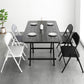 Metal and Wood Table Mid-Century Modern Style Folding Dining Table Clearhalo 'Dining Tables & Seating' 'Dining Tables' 'dining_table' 'furn' 'furn_dining_table' 'Furniture' 'Kitchen & Dining Furniture' 1200x1200_eeae3e0b-2eea-4a07-96f5-2ada8fbca567