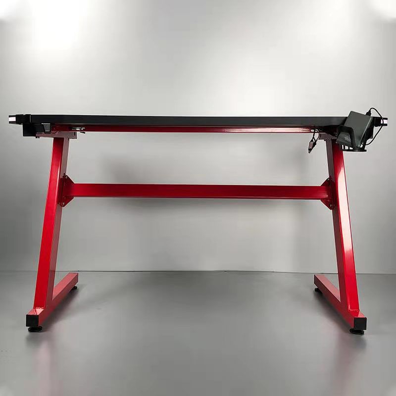 Contemporary Wooden Gaming Desk for Home 24"W X 30"H Desk in Black Clearhalo 'furn' 'furn_office_desk' 'Furniture' 'Office Desks' 'Office Furniture' 'office_desk' 1200x1200_eeae8fca-51d3-468b-9fcf-f0a2afaf0058