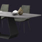 Rectangular Sintered Stone Dining Table Modern Dining Table with Metal Base Clearhalo 'Dining Tables & Seating' 'Dining Tables' 'dining_table' 'furn' 'furn_dining_table' 'Furniture' 'Kitchen & Dining Furniture' 1200x1200_eeaf9b57-6b7e-4482-b9d8-d4a7374610d0