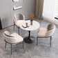 Modern Sintered Stone Dining Set Round 1/2/3/4/5 Pieces Dining Set for Home Use