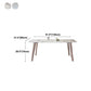 Rectangle Top Dining Table Modern Stone Dining Table with 4 Legs Clearhalo 'Dining Tables & Seating' 'Dining Tables' 'dining_table' 'furn' 'furn_dining_table' 'Furniture' 'furniture_dining_table' 'Kitchen & Dining Furniture' 1200x1200_eeb2e1ab-200c-4ece-ab56-f2867f40ff26