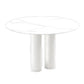 Sintered Stone Dining Table White Modern Dining Table for Kitchen Clearhalo ' dining_table' 'Dining Tables & Seating' 'Dining Tables' 'furn' 'furn_dining_table' 'Furniture' 'furniture_dining_table' 'Kitchen & Dining Furniture' 'kitchen&dining_furn' 'kitchen' 'kitchen_dining_table' 1200x1200_eeb471c2-fde6-4a3d-a268-89c0c02e128c