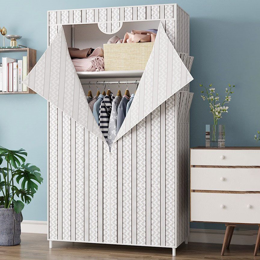 Armario de marco de metal Armario de estilo contemporáneo Gabinete de vestuario para dormitorio