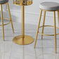 Glam Metal Leather Barstool Indoor Bar Stool with Iron Legs and Low Back Clearhalo 'Bar Furniture' 'Bar Stools' 'bar_stools' 'furn' 'furn_bar_stools' 'furniture_bar_stools' 'Kitchen & Dining Furniture' 'kitchen&dining_furn' 'kitchen' 'kitchen_furn' Furniture' 1200x1200_eeb49ce9-50fc-499e-9d47-e9cb27d8da47
