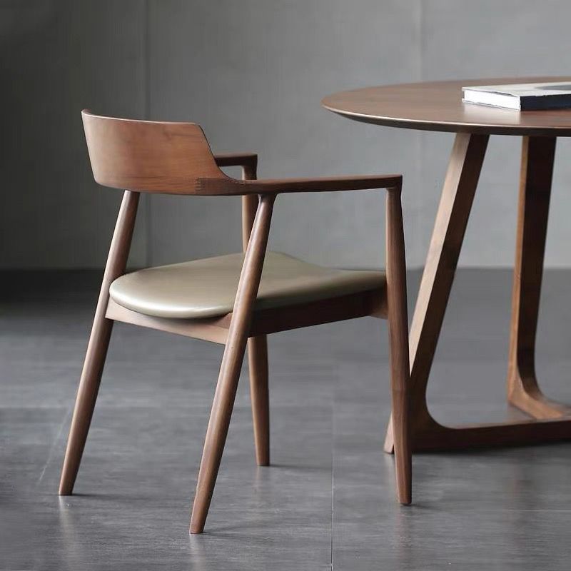 Ronde massieve houten eettafel Set 1/4/5 stukken Dinerset voor keuken