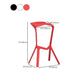 Footrest Indoor Low Back Stool Modern Plastic Stack Bar and Counter Stool