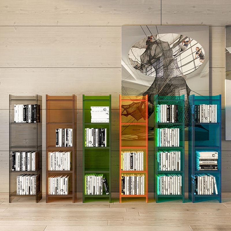 Acrylic Bookshelf Scandinavian Style Closed Back Bookcase for Home Office Study Room Clearhalo 'Bookcases' 'furn' 'furn_bookcases' 'Furniture' 'furniture_bookcases' 'Office Furniture' 1200x1200_eeb57f82-fefc-4fb1-a636-1cb26eb2aa8d