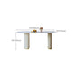 Modern White Dining Table Sintered Stone Dinner Table for Dining Room Clearhalo 'Dining Tables & Seating' 'Dining Tables' 'dining_table' 'furn' 'furn_dining_table' 'Furniture' 'Kitchen & Dining Furniture' 1200x1200_eeb69b67-d083-4ab2-967a-e50de13d5b46