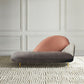 Contemporary Velvet Chaise Lounge Couch One Armed Lounge Chair