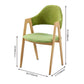 Glam Style Wooden Dining Arm Chair Matte Finish Solid Back Dining Chair for Home Clearhalo ' kitchen&dining_furn' 'Dining Chairs' 'Dining Tables & Seating' 'dining_chair' 'furn' 'furn_dining_chair' 'Furniture' 'furniture_dining_chair' 'Kitchen & Dining Furniture' 'kitchen' 1200x1200_eeb90003-ead2-41b3-af66-faf0cb88b50f