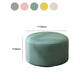Tessuto pouf a colore solido rotondo resistente al graffio contemporaneo pouf pouf