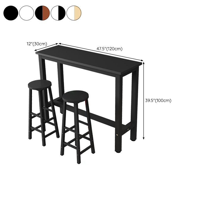 Industrial Bar Table Rectangle Pub Table for Outdoor and Breakroom Clearhalo 'Bar Furniture' 'Bar Tables' 'bar_tables' 'furn' 'furn_bar_tables' 'Furniture' 'Kitchen & Dining Furniture' 1200x1200_eebccdc3-4f22-49c6-9947-097cc60c9c74