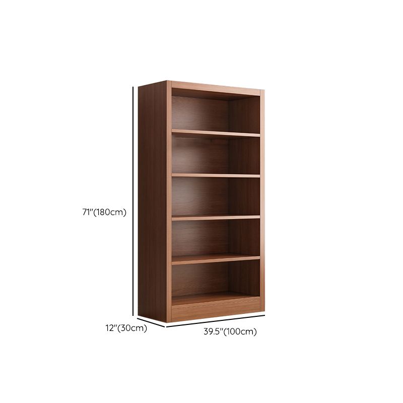 Bibliothèque scandinave en bois d'ingénierie standard à l'arrière fermé standard