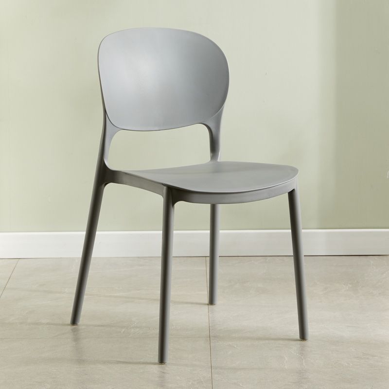 Modern Plastic Open Back Side Chair 32"H Dining Side Chair for Restaurant Clearhalo ' kitchen&dining_furn' 'Dining Chairs' 'Dining Tables & Seating' 'dining_chair' 'furn' 'furn_dining_chair' 'Furniture' 'furniture_dining_chair' 'Kitchen & Dining Furniture' 'kitchen' 1200x1200_eebf8be2-e7bd-4a2f-a4a7-b9a368e57ad5