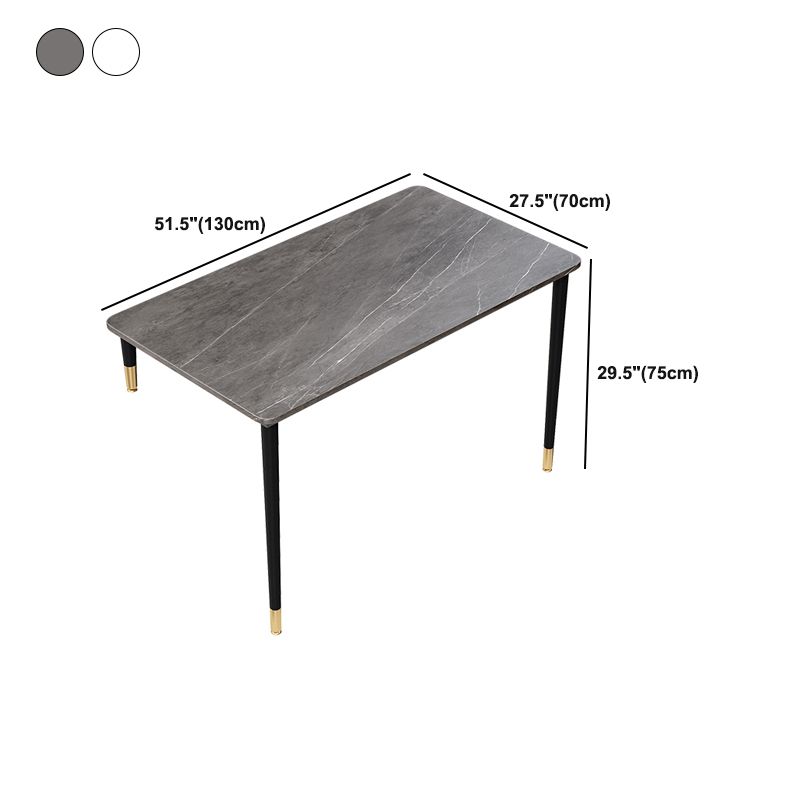 Bureau d'écriture contemporain incurvé avec des jambes en métal bureau pour chambre à coucher