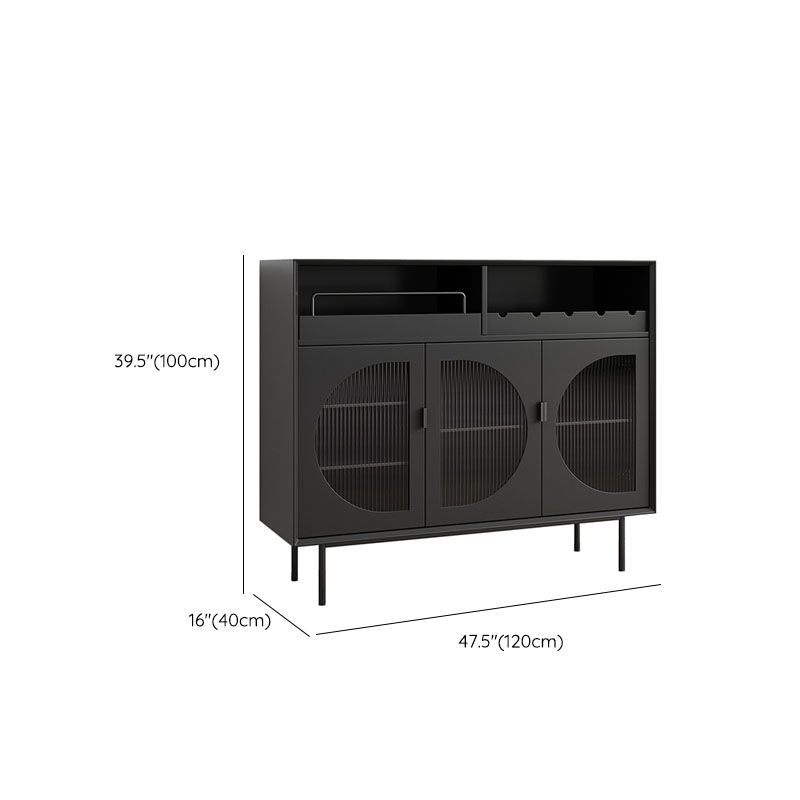Servidor moderno de comedor Puertas de madera de madera servidor buffet con puertas para sala de estar