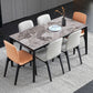 Sintered Stone Grey Tone Table Mid-Century 4 Legs Table for Dining Room Clearhalo ' dining_table' 'Dining Tables & Seating' 'Dining Tables' 'furn' 'furn_dining_table' 'Furniture' 'furniture_dining_table' 'Kitchen & Dining Furniture' 'kitchen&dining_furn' 'kitchen' 'kitchen_dining_table' 1200x1200_eec4c501-171a-44cb-ac9e-f33b890508e8