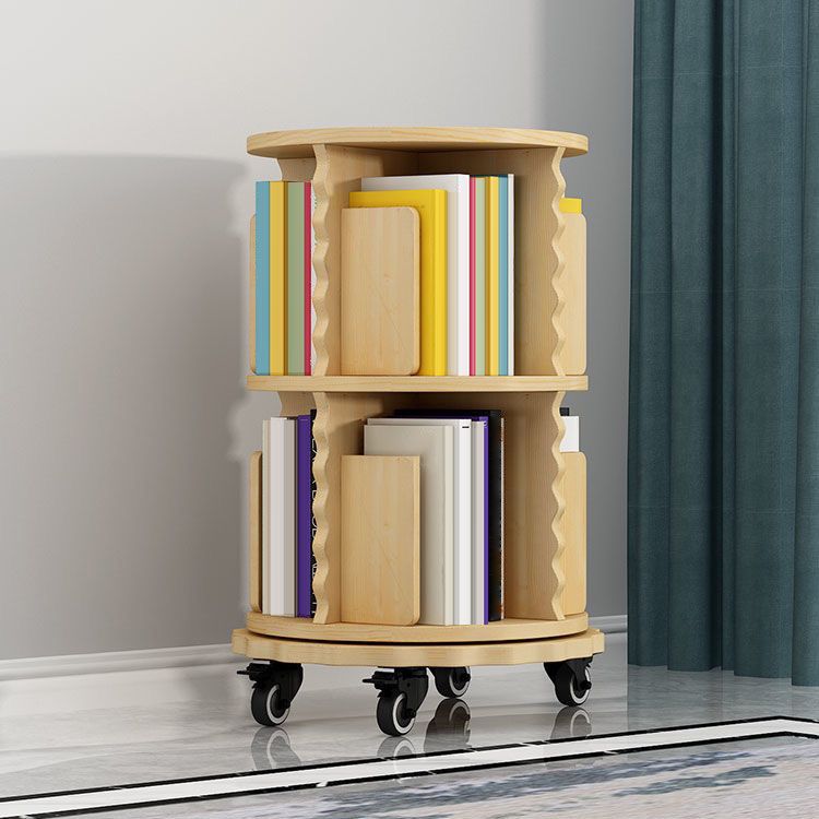 Modern Solid Wood Bookcase, Log, Cylinder Bookshelf for Any Room, 21.5" W Clearhalo 'Bookcases' 'furn' 'furn_bookcases' 'Furniture' 'Office Furniture' 1200x1200_eec592bf-468c-4b3a-86e5-79c8af6c1fc1