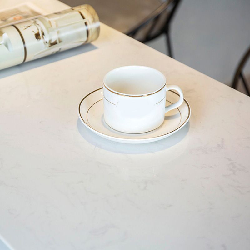 Industrial Bar Height Table White Faux Marble Top Bistro Pub Table for Patio Use Clearhalo 'Bar Furniture' 'Bar Tables' 'bar_tables' 'furn' 'furn_bar_tables' 'Furniture' 'Kitchen & Dining Furniture' 1200x1200_eec59484-a704-4997-a273-c3fef2ae2d67