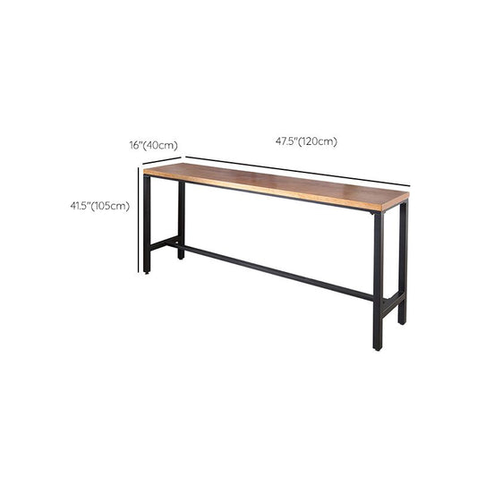 Vaste houten staaftafel set moderne rechthoek 1/5/9 stukken tegenhoogte pubset