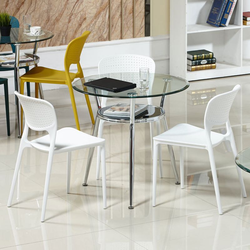 Modern Style Glass Dining Room Table Round Formal Table with Metal Base Clearhalo ' dining_table' 'Dining Tables & Seating' 'Dining Tables' 'furn' 'furn_dining_table' 'Furniture' 'furniture_dining_table' 'Kitchen & Dining Furniture' 'kitchen&dining_furn' 'kitchen' 'kitchen_dining_table' 1200x1200_eec657af-8b0b-4f09-a134-e88dcca4449d