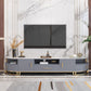 Stone Media Console Contemporary TV Stand Console for Living Room Clearhalo 'furn' 'furn_tv_stands_entertainment_centers' 'Furniture' 'Living Room Furniture' 'TV Stands & Entertainment Centers' 'TV Stands & Media Storage Furniture' 'tv_stands_entertainment_centers' 1200x1200_eec8b61b-2f0c-4716-a014-0f392de8d5fa