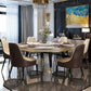 Contemporary Style Round Table Set 1/4/5/6/7/9 Pieces Dining Set for Home
