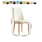Modern Indoor-Outdoor Dining Chair Metal Armless Cushioned Solid Back Chair Clearhalo ' kitchen&dining_furn' 'Dining Chairs' 'Dining Tables & Seating' 'dining_chair' 'furn' 'furn_dining_chair' 'Furniture' 'furniture_dining_chair' 'Kitchen & Dining Furniture' 'kitchen' 1200x1200_eeca063d-8cd2-4ee3-81de-195434cb5afe