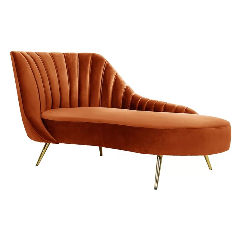 Glam Upholstered Velvet Chaise Lounge Couch Metal Chaise Lounge Chair Clearhalo 'Chairs & Seating' 'Chaise Lounge' 'chaise_lounge' 'furn' 'furn_chaise_lounge' 'Furniture' 'Living Room Furniture' 1200x1200_eeca2f01-f2e1-47f2-b6d5-978169d3c858