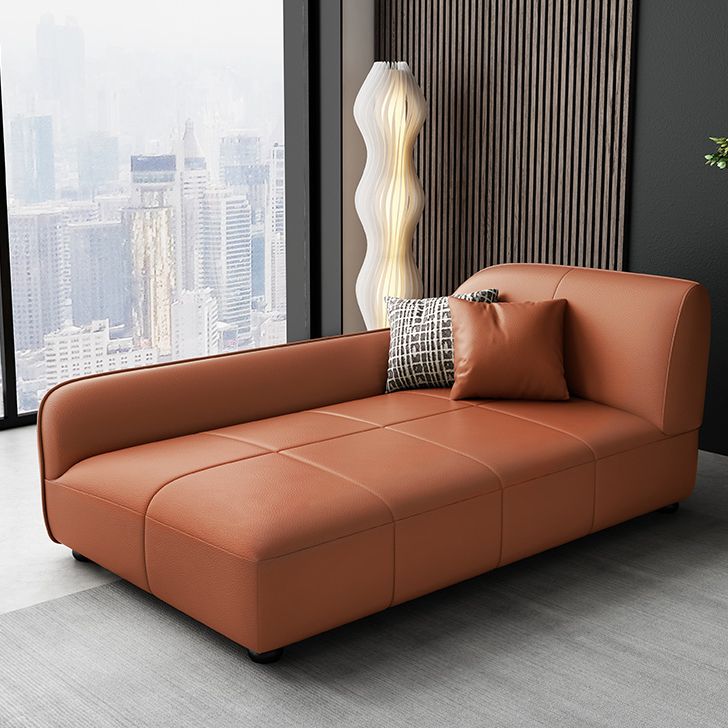 Modern Faux Leather Chaise Living Room Upholstered Chaise Lounge