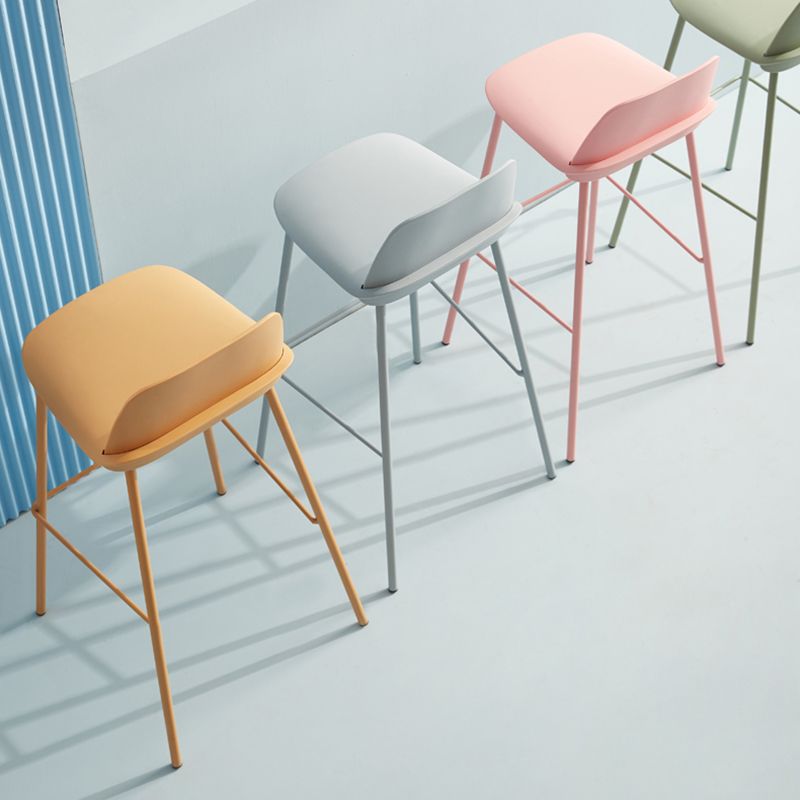 Modern Plastic Counter & Bar Stool Rectangle Footrest Indoor Bar Stool Clearhalo 'Bar Furniture' 'Bar Stools' 'bar_stools' 'furn' 'furn_bar_stools' 'furniture_bar_stools' 'Kitchen & Dining Furniture' 'kitchen&dining_furn' 'kitchen' 'kitchen_furn' Furniture' 1200x1200_eecad10a-55c0-4a7f-a8b0-24a12b1d4321