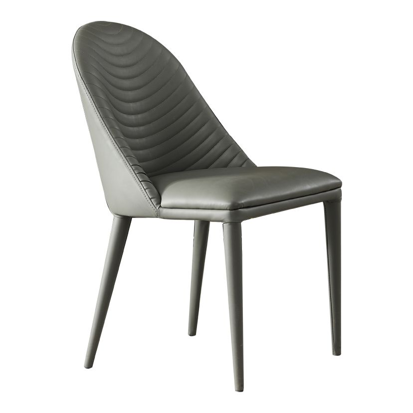 Contemporary Metal Dining Room Chairs Open Back Dining Side Armless Chair for Home Use Clearhalo ' kitchen&dining_furn' 'Dining Chairs' 'Dining Tables & Seating' 'dining_chair' 'furn' 'furn_dining_chair' 'Furniture' 'furniture_dining_chair' 'Kitchen & Dining Furniture' 'kitchen' 1200x1200_eecbc320-c10a-4955-b6b6-1c8d5ba58bcd