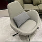37.5"L x 37"W x 34"H Casual Eggshell Chair Faux Leather and Velvet Accent Chair Clearhalo 'Accent Chairs' 'accent_chairs' 'Chairs & Seating' 'furn' 'furn_accent_chairs' 'Furniture' 'Living Room Furniture' 1200x1200_eecc6ebb-94b2-4144-bba1-441c50ae8c40