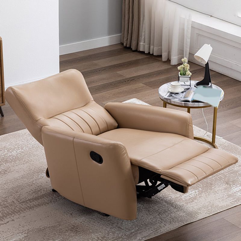 Contemporary Swivel Rocker Standard Recliner 31" Wide Solid Color Recliner Chair