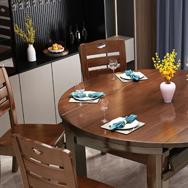 Drop-Leaf Dining Table Contemporary 4 Legs Dining Room Table Clearhalo 'Dining Tables & Seating' 'Dining Tables' 'dining_table' 'furn' 'furn_dining_table' 'Furniture' 'Kitchen & Dining Furniture' 1200x1200_eecffa5b-e81f-4615-847f-3c22fb95b570