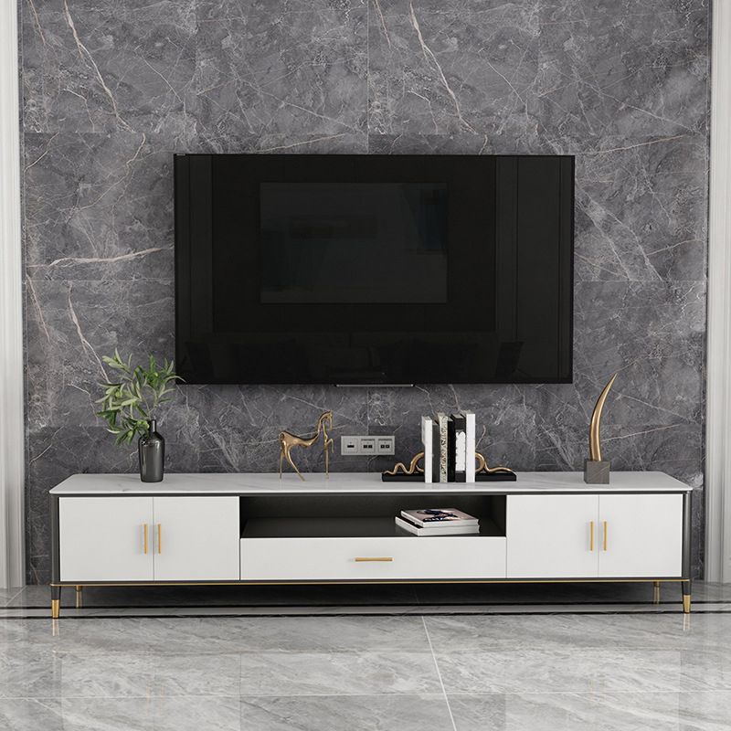 Open Storage TV Media Console Supporto TV in pietra per soggiorno